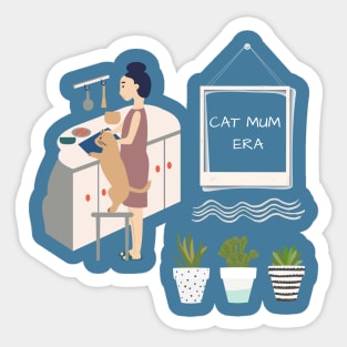 Cat mum era. Sticker